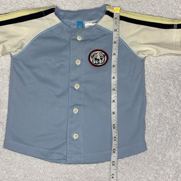 Vintage Gymboree pug baseball button down 6/12m - Picture 4 of 7